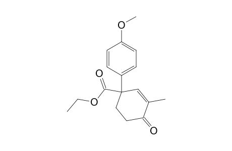 2-Cyclohexene-1-carboxylic acid, 1-(4-methoxyphenyl)-3-methyl-4-oxo-, ethyl ester