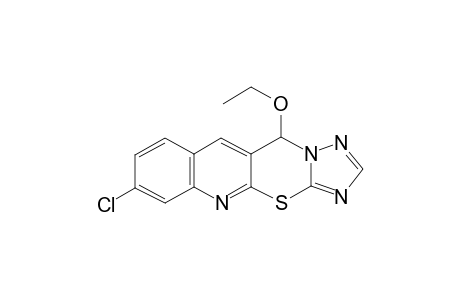 11-Ethoxy-7-chloro[1,2,4]triazolo[5',1':2,3][1,3]thiazino[6,5-b]quinoline