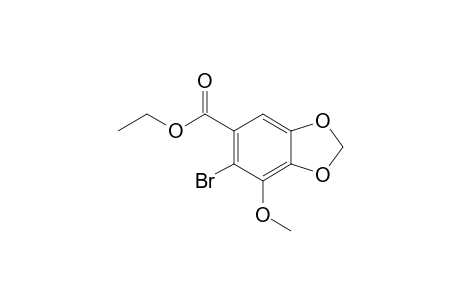 6-Bromo-7-methoxy-benzo[1,3]dioxole-5-carboxylic acid ethyl ester