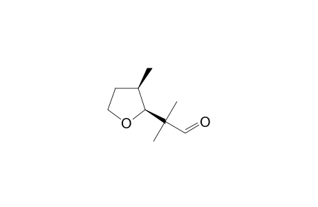 2-methyl-2-[(2S,3R)-3-methyltetrahydrofuran-2-yl]propionaldehyde