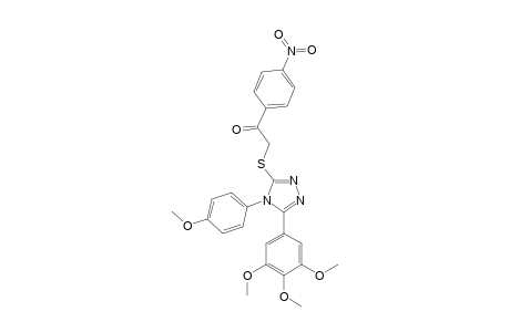 2-{[4-(p-methoxyphenyl)-5-(3,4,5-trimethoxyphenyl)-4H-1,2,4-triazol-3-yl]thio}-4'-nitroacetophenone