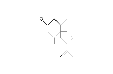 SPIRO[4.5]DEC-6-EN-8-ONE, 6,10-DIMETHYL-2-(1-METHYLETHENYL)-