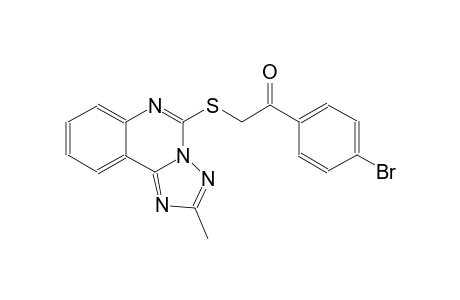 ethanone, 1-(4-bromophenyl)-2-[(2-methyl[1,2,4]triazolo[1,5-c]quinazolin-5-yl)thio]-
