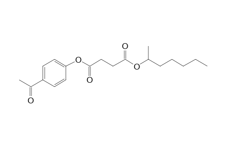 Succinic acid, hept-2-yl 4-acetylphenyl ester