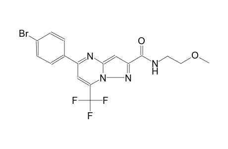 5-(4-bromophenyl)-N-(2-methoxyethyl)-7-(trifluoromethyl)pyrazolo[1,5-a]pyrimidine-2-carboxamide