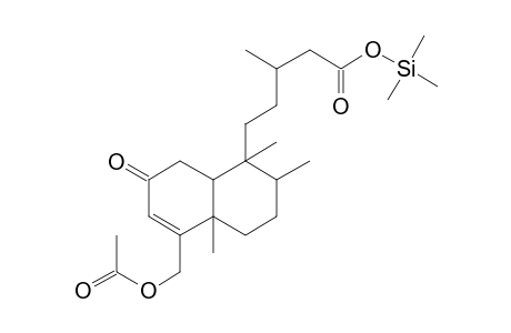 5-[5-(Acetyloxymethyl)-1,2,4A-trimethyl-7-oxo-3,4,8,8A-tetrahydro-2H-naphthalen-1-yl]-3-methylpentanoic acid, tms derivative