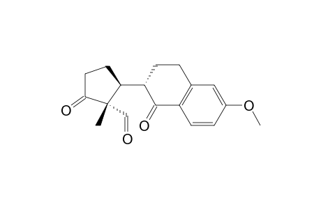 Cyclopentanecarboxaldehyde, 1-methyl-2-oxo-5-(1,2,3,4-tetrahydro-6-methoxy-1-oxo-2-naphthalenyl)-, [1R-[1.alpha.,5.beta.(S*)]]-