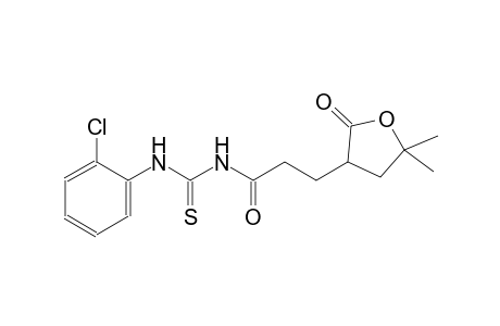 N-(2-chlorophenyl)-N'-[3-(5,5-dimethyl-2-oxotetrahydro-3-furanyl)propanoyl]thiourea