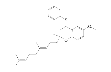 (2R)-2-[(3E)-4,8-Dimethylnona-3,7-dien-1-yl]-3,4-dihydro-6-methoxy-2-methyl-4-(phenylsulfanyl)-2H-chromene