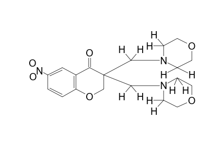 3,3-BIS(MORPHOLINOMETHYL)-6-NITRO-4-CHROMANONE