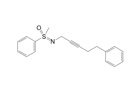 N-(5-Phenylpent-2-yn-1-yl)-S,S-methylphenyl sulfoximine