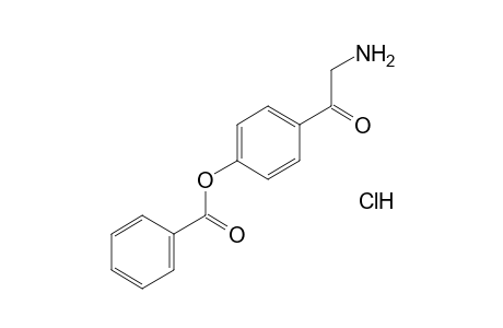 2-amino-4'-hydroxyacetophenone, benzoate, hydrochloride