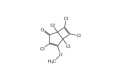 4-methoxy-1,3,5,6,7-pentachlorobicyclo[3.2.0]hepta-3,6-dien-2-one