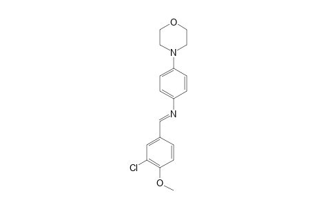 N-[(E)-(3-Chloro-4-methoxyphenyl)methylidene]-4-(4-morpholinyl)aniline