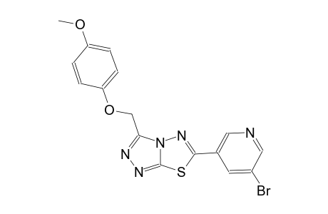 [1,2,4]triazolo[3,4-b][1,3,4]thiadiazole, 6-(5-bromo-3-pyridinyl)-3-[(4-methoxyphenoxy)methyl]-
