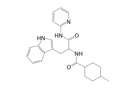 1H-indole-3-propanamide, alpha-[[(4-methylcyclohexyl)carbonyl]amino]-N-(2-pyridinyl)-