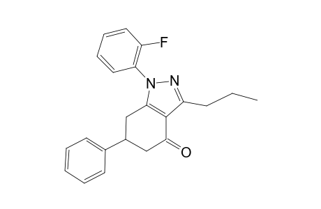 Indazol-4-one, 1-(2-fluorophenyl)-6-phenyl-3-propyl-1,5,6,7-tetrahydro-