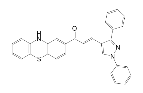 (E)-1-(4a,10a-Dihydro-10H-phenothiazin-2-yl)-3-(1,3-diphenyl-1H-pyrazol-4-yl)prop-2-en-1-one