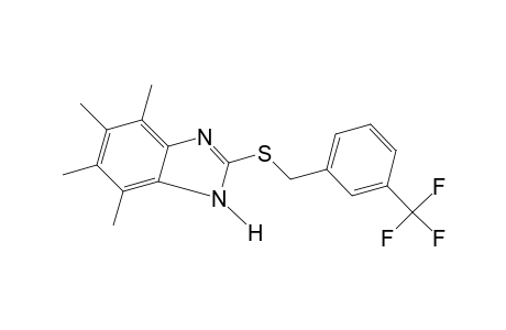 4,5,6,7-tetramethyl-2-{[m-(trifluoromethyl)benzyl]thio}benzimidazole