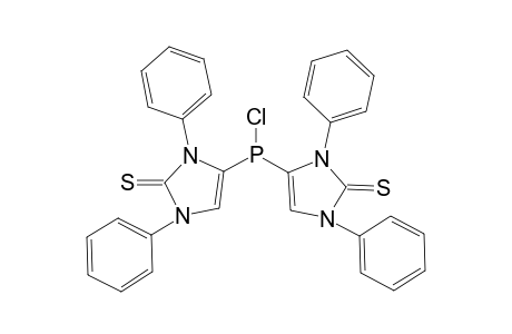 Bis (1,3-diphenyl-imidazole-2-thion-4-yl)-chlorophosphane