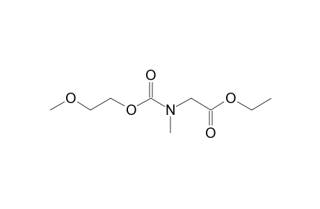 Sarcosine, N-(2-methoxyethoxycarbonyl)-, ethyl ester