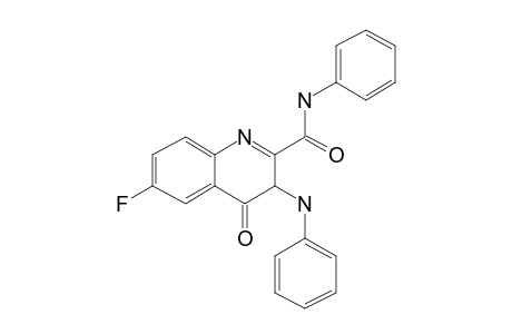 2-Quinolinecarboxamide, 6-fluoro-3,4-dihydro-4-oxo-N-phenyl-3-(phenylamino)-