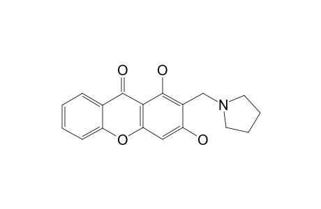 1,3-DIHYDROXY-2-(PYRROLIDIN-1-YL-METHYL)-9H-XANTHEN-9-ONE