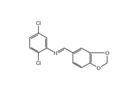 2,5-dichloro-N-piperonylideneaniline