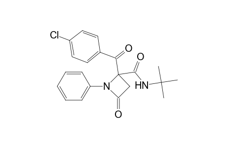 N-tert-Butyl-2-(4-chlorobenzoyl)-1-phenyl-4-oxoazetidine-2-carboxamide