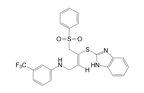 (E)-2-{{1-[(phenylsulfonyl)methyl]-3-(alpha,alpha,alpha-trifluoro-m-toluidino)propenyl}thio}benzimidazole