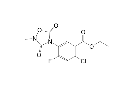 2-Methyl-4-(4'-chloro-2'-fluoro-5'-ethoxycarbonylphenyl)-1,2,4-oxadiazolidine-3,5-dione