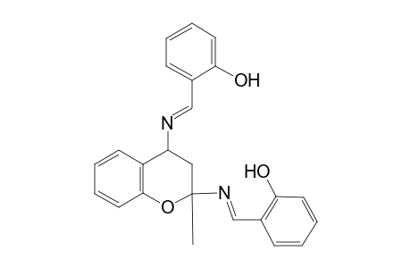 2-{[(4-{[(2-hydroxyphenyl)methylidene]amino}-2-methyl-3,4-dihydro-2H-chromen-2-yl)imino]methyl}phenol