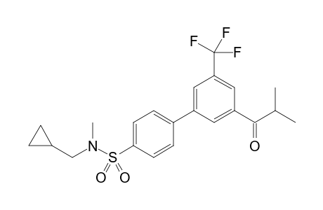 N-(Cyclopropylmethyl)-N-methyl-3'-(2-methylpropanoyl)-5'-(trifluoromethyl)-1,1'-biphenyl-4-sulfonamide