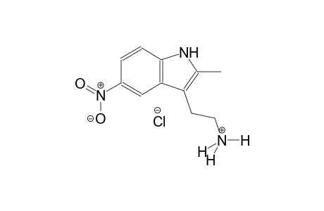 1H-indole-3-ethanaminium, 2-methyl-5-nitro-, chloride