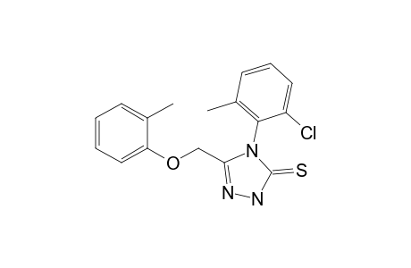 5-(2-Methylphenoxymethyl)-4-(2-chloro-6-methylphenyl)-1,2,4-triazol-3-thione