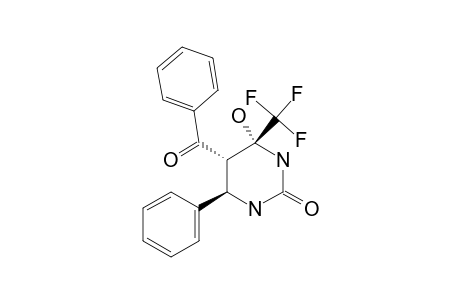 5-BENZOYL-4-HYDROXY-4-TRIFLUOROMETHYL-6-PHENYLHEXAHYDRO-PYRIMIDIN-2-ONE