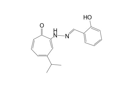 salicylaldehyde, (3-isopropyl-7-oxo-1,3,5-cycloheptatrien-1-yl)hydrazone