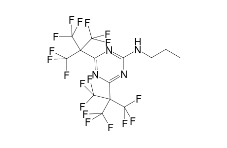 2-(Propylamino)-4,6-bis[2,2,2-trifluoro-1,1-bis(trifluoromethyl)ethyl]-1,3,5-triazine