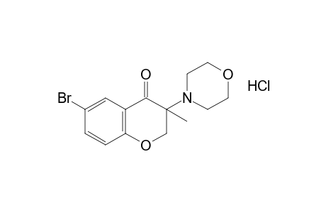 6-bromo-3-methyl-3-morpholino-4-chromanone, hydrochloride