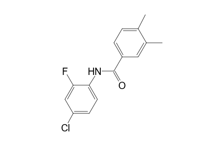 N-(4-chloro-2-fluorophenyl)-3,4-dimethylbenzamide