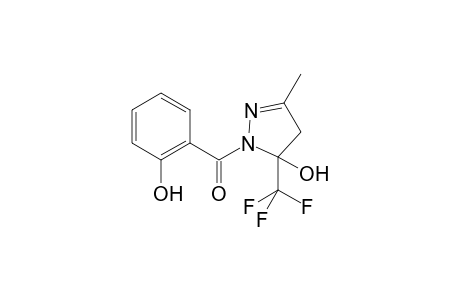 1-(2-Hydroxybenzoyl)-3-methyl-5-(trifluoromethyl)-4,5-dihydro-1H-pyrazol-5-ol