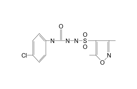 4-(p-chlorophenyl)-1-[(3,5-dimethyl-4-isoxazolyl)sulfonyl]semicarbazide