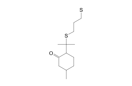 2-(5-MERCAPTO-1,1-DIMETHYL-2-THIAPENTYL)-5-METHYLCYCLOHEXAN-1-ON