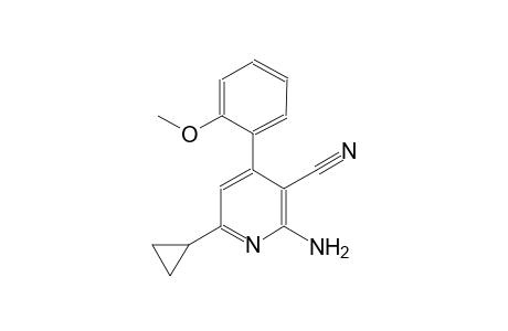 2-amino-6-cyclopropyl-4-(2-methoxyphenyl)nicotinonitrile