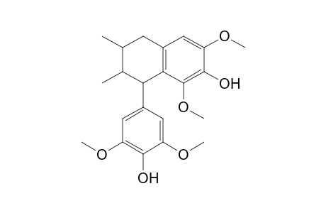 8-(4-hydroxy-3,5-dimethylphenyl)-1,3-dimethoxy-6,7-dimethyl-5,6,7,8-tetrahydronaphthalen-2-ol