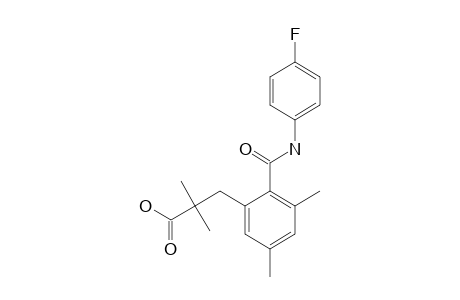 2-[(p-FLUOROPHENYL)CARBAMOYL]-alpha,alpha,3,5-TETRAMETHYLHYDROCINNAMIC ACID