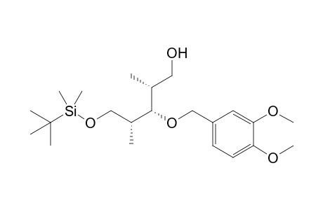 (2R,3S,4R)-5-tert-Butyldimethylsilyloxy-2,4-dimethyl-3-(3,4-dimethoxybenzyloxy)pentan-1-ol