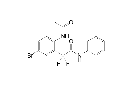 2-(2-ACETAMIDO-5-BROMOPHENYL)-2,2-DIFLUORO-N-PHENYLACETAMIDE