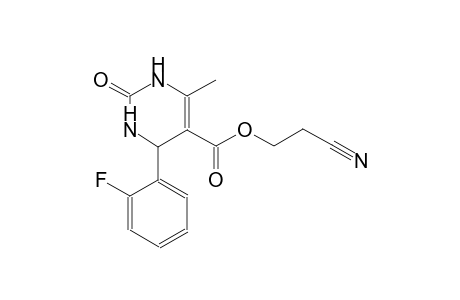 2-cyanoethyl 4-(2-fluorophenyl)-6-methyl-2-oxo-1,2,3,4-tetrahydro-5-pyrimidinecarboxylate