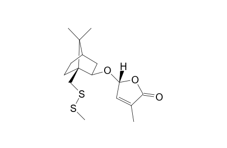(R)-5-{7,7-Dimethyl-(1S)-methyldisulfanylmethylbicyclo[2.2.1]hept-2-exo-yloxy}-3-methyl-5H-furan-2-one